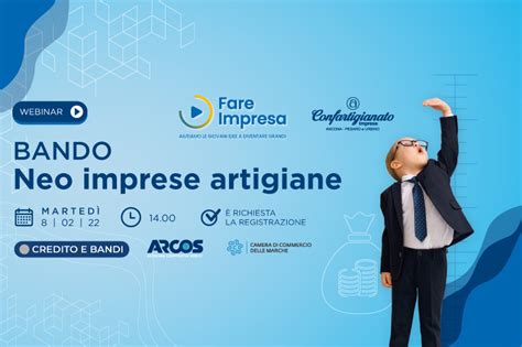 Webinar Bando Neo Imprese Artigiane 2022 Confartigianato Imprese