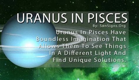 Uranus In Pisces Meaning: Being Open-Minded - SunSigns.Org