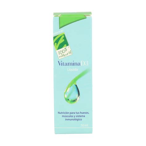 Vitamina D3 Líquida 50 Ml De Cien Por Cien Natural Naturitas