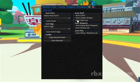 Anime Weapon Simulator Auto Click Auto Open Eggs Auto Farm Mobs
