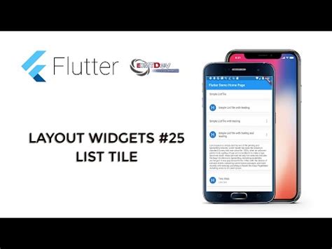 Learn Flutter Tutorial Layout Widgets Listtile Mind Luster