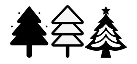 Premium Vector Abstract Vector Christmas Tree Icon Design Template