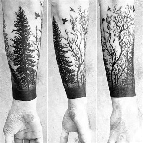 50 Epic Tree Line Tattoo Design Ideas for Men [2024 Guide]