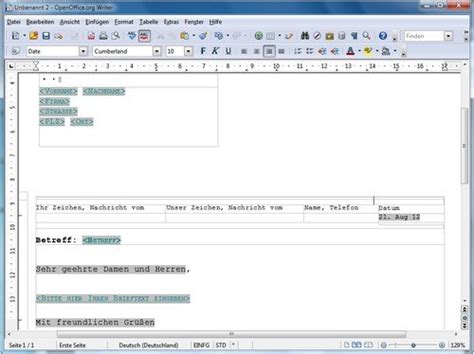Wie Schreibe Ich Mit Openoffice Einen Brief