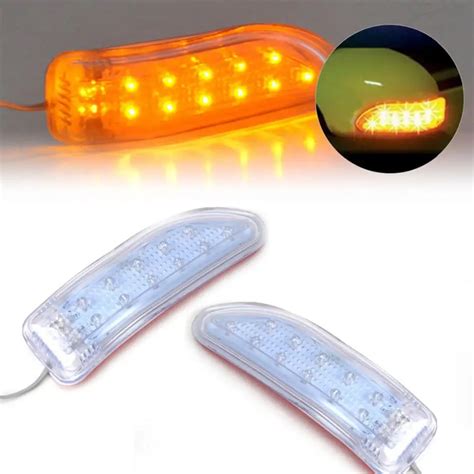 Pcs Led Auto Car Rearview Mirror Lights Door Turn Signals Safety