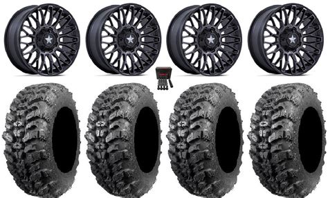 MSA Clubber 14 Wheels Black DDT 28 Sniper 920 Tires Can Am Commander