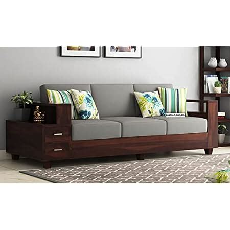 Vinod Handicraft Sheesham Wood 3 Seater Sofa For Living Room Bedroom