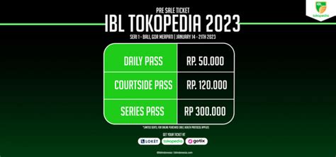 Beli Tiket Ibl Tokopedia Series Bali