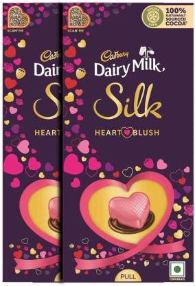 Cadbury Dairy Milk Silk Valentine's Heart Blush Bars Price in India ...