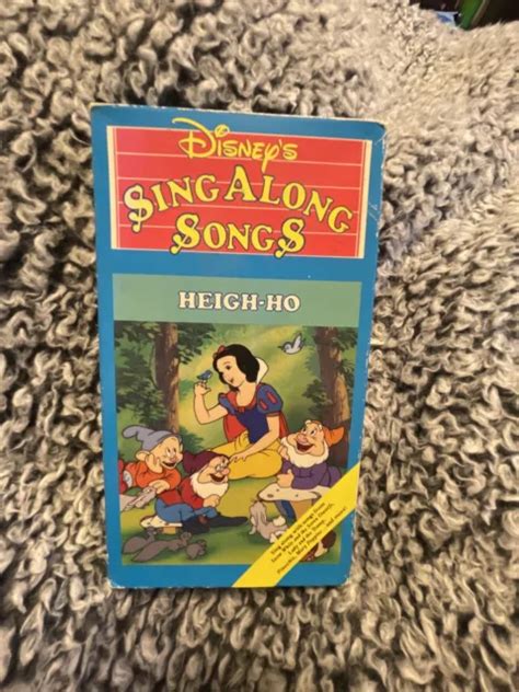 Disney S Sing Along Songs Heigh Ho Vhs Tape Tested Snow White Volume