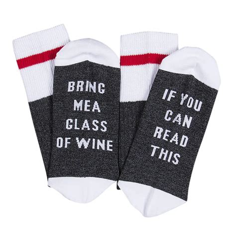 New Style Custom Wine Socks If You Can Read This Bring Me A Glass Of