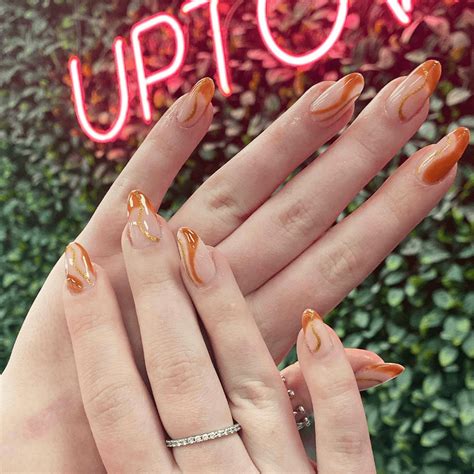 Stunning Burnt Orange Nails Designs Ready For Fall