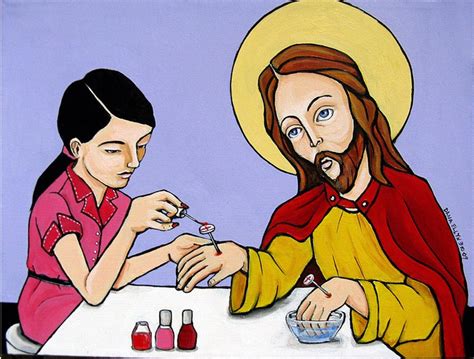 Jesus doing his nails - MyConfinedSpace