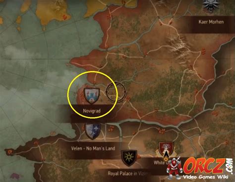 Witcher 3 Novigrad Map Orcz The Video Games Wiki