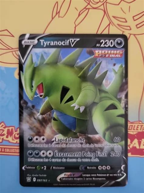 Carte Pokemon Tyranocif V Ultra Rare Ep E Et Bouclier Eb Fr