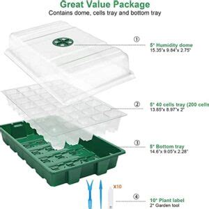 Mixc Seedling Trays Seed Starter Tray Pack Mini Propagator Plant