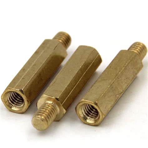 Hexagonal Threaded Spacer Made Use Brass Buy Hexagonal Threaded