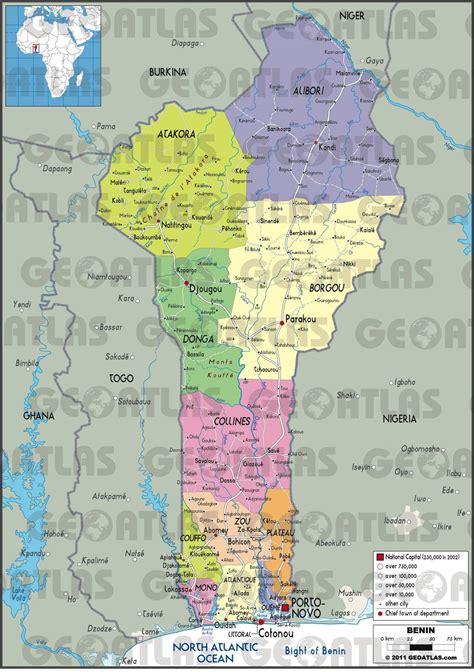 Carte Du B Nin Plusieurs Cartes Du Pays En Afrique