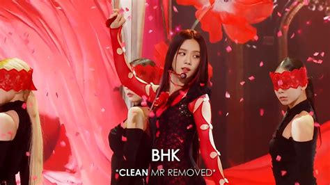 CLEAN MR REMOVED MR제거 JISOO 지수 FLOWER 꽃 230409 Inkigayo YouTube