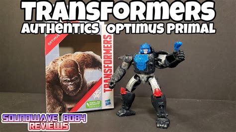 Transformers Authentics Bravo Class Optimus Primal Review Youtube