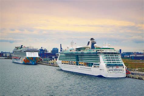 Cruise Ships at Copenhagen Cruise Terminal Denmark Editorial Photo ...