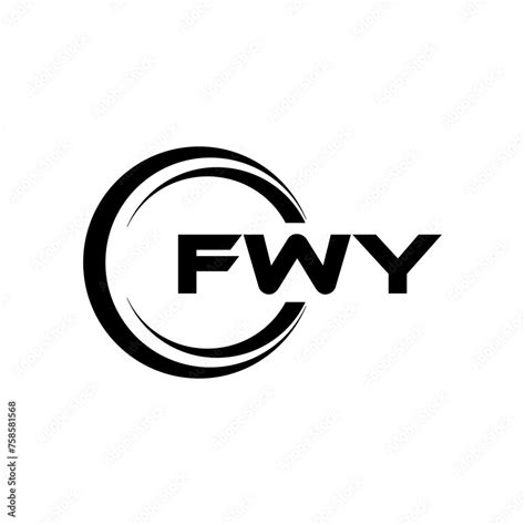 fwy letter logo design  white background  illustrator cube logo