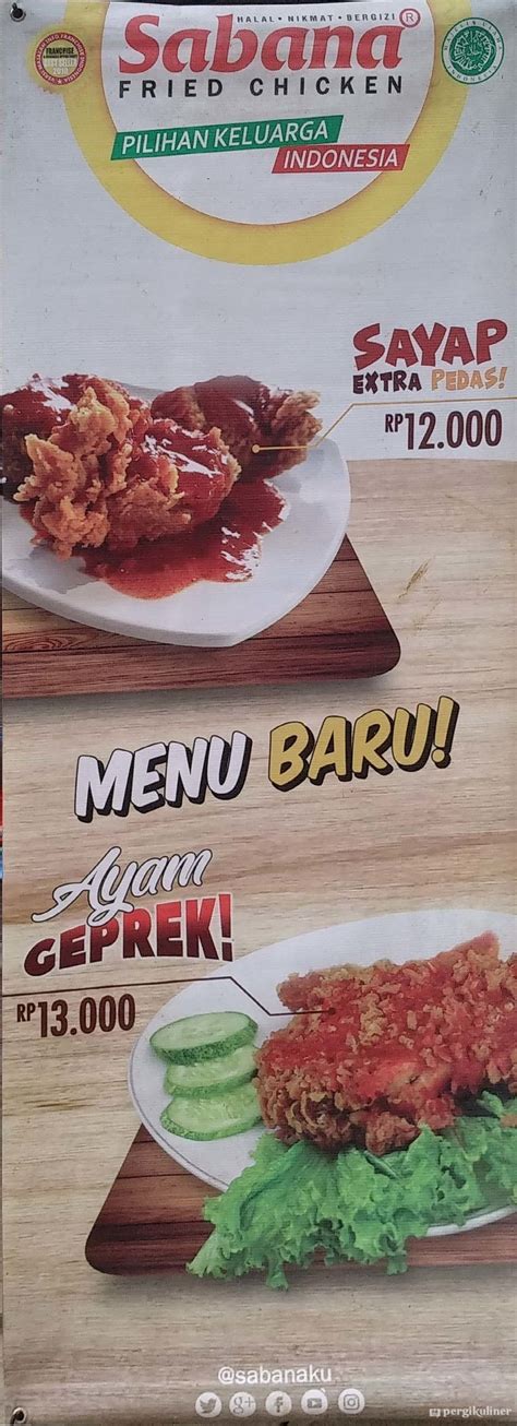 Selalu Diperbarui Menu Sabana Fried Chicken Sukmajaya Depok