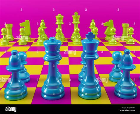 Hi Resolution Colorful Chess Board Stock Photo Alamy