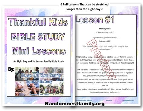 Focus On Your Family: Family Bible Study | Randomnestfamily