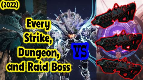 Outbreak Perfected Vs Every Strike Dungeon And Raid Boss In Destiny