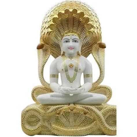 Marble Shwetambar Parshwanath Jain Statue For Worship At Rs In