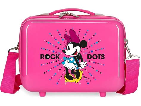 Necessaire Disney Minnie Rock Dots Em Plástico Abs Fuchsia Worten Pt