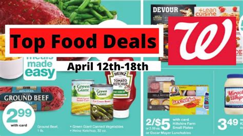 Top Food Deals Walgreens Couponing Learn To Coupon Youtube