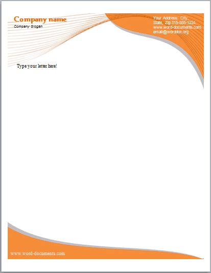 Free Letterhead Templates In Word Excel Pdf