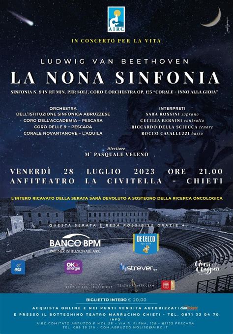 Chieti Musica E Solidariet Venerd Allanfiteatro Arena La Civitella