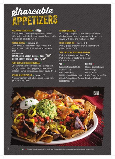 Uno Chicago Bar And Grill Menu Menu For Uno Chicago Bar And Grill Sector