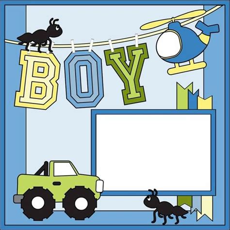 Pin By Connie Kleckner On Scrapbooking In Baby Boy Scrapbook