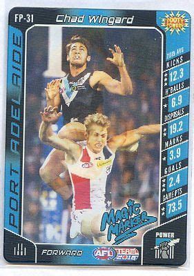 2016 AFL Teamcoach Chad Wingard Port Power Footy Power FP 31 Antique