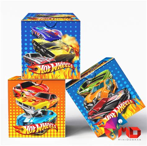 Caixa Cubo Nome O Hot Wheels Minidobras