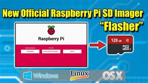 New Official Raspberry Pi Sd Imager Sd Card Flasher Youtube