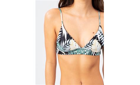 Coastal Palms Longline Tri Bikini Top Allure Co