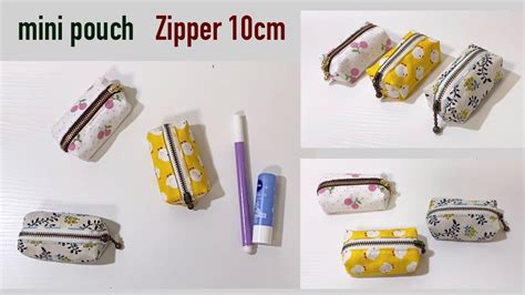 ミニ10cmファスナーボックスポーチ作り方 ハギレ活用！mini Zipper 10cm Box Pouch Tutorial Youtube