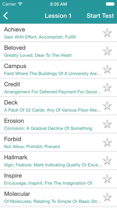 Ielts Vocabulary 4000 Academic Words List Iphone App