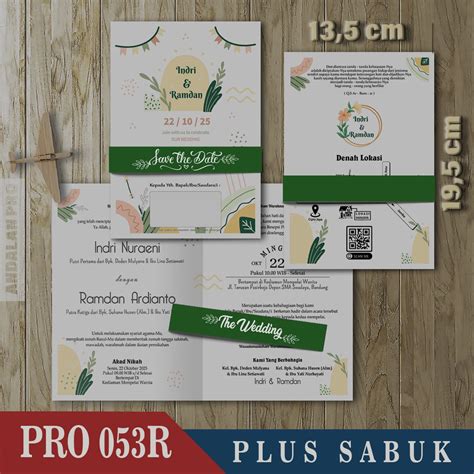 Jual Pro 053R Jasmine Lipat 2 Plus Sabuk Cetak Undangan Color