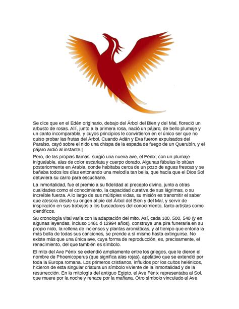 El Ave Fenix Historia Y Significado Ejercicios De Historia Antigua