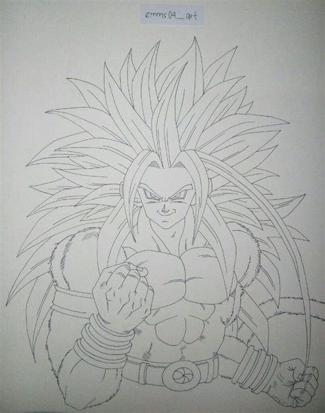 Ssj5 Goku Drawing Colored Pencils Dragonballz Amino