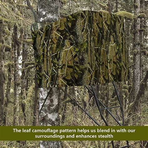 Deer Hunting Tree Stand Blind Cover Universal Camo Tree Stand Elevated