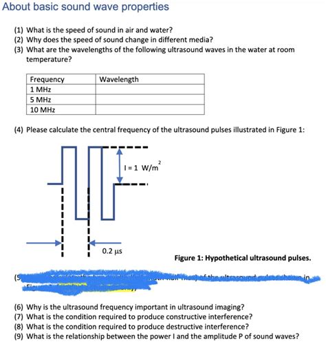 Solved About Basic Sound Wave Properties 1 What Is The Chegg