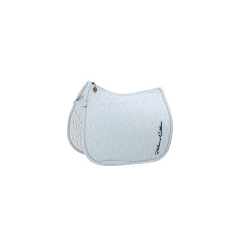 ESKADRON HIGHGLOSS PEACOCK EQUESTRIAN SADDLE PAD PLATINUM EQUISHOP