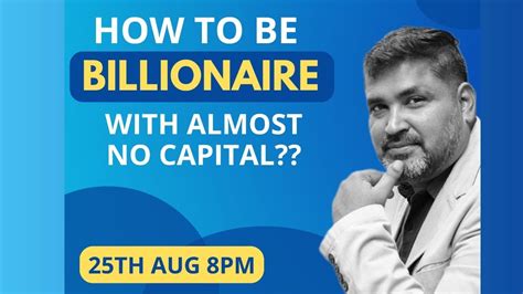 How To Be Billionaire With Allmost NO Capital With PankajJainMONEYGURU